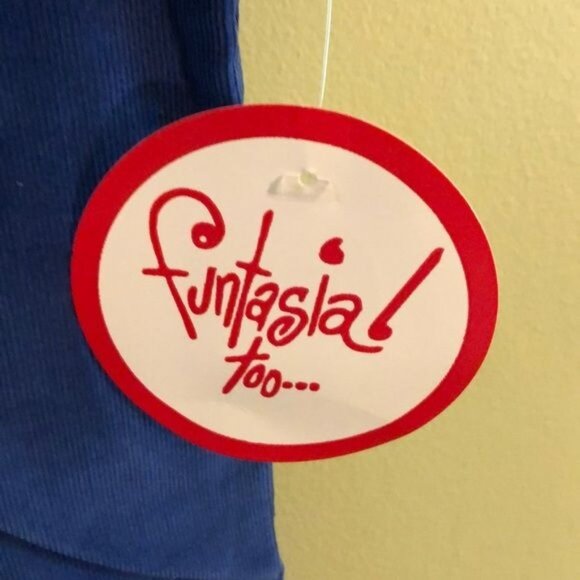 Funtasia! too... Overalls, Blue with Polka Dots and Snowman Applique. Size 6M - Picture 4 of 5